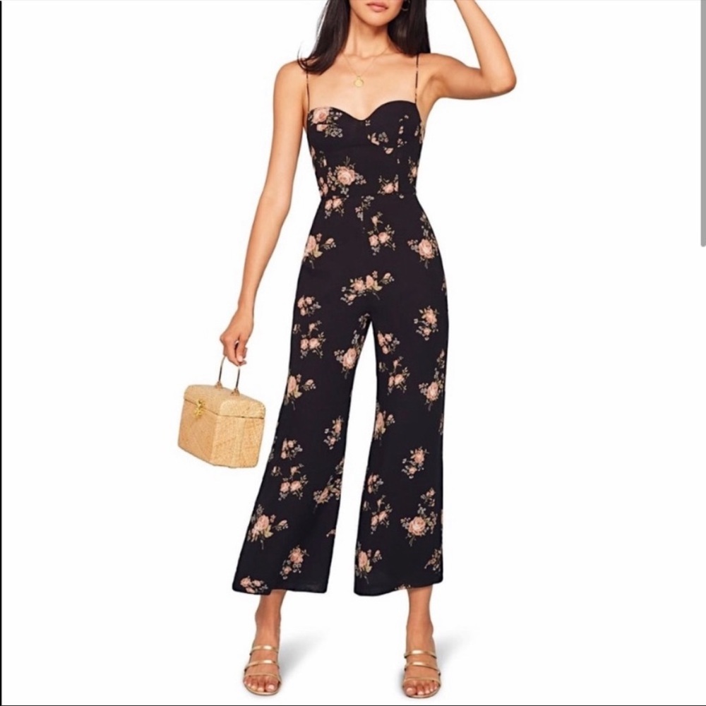 REFORMATION Floral jumpsuit- size 4 (fits like a size 2)